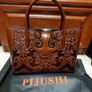 Pijushi Leather Purse BRAND NEW